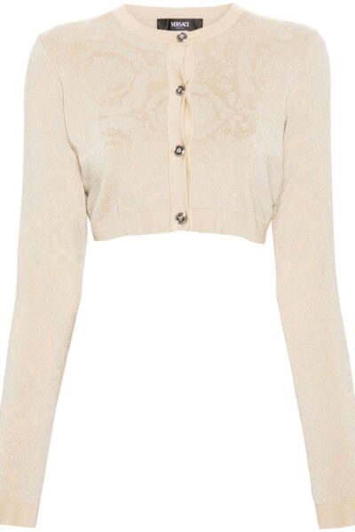 <strong>VERSACE</strong><br>Knitted Beige Sweater
